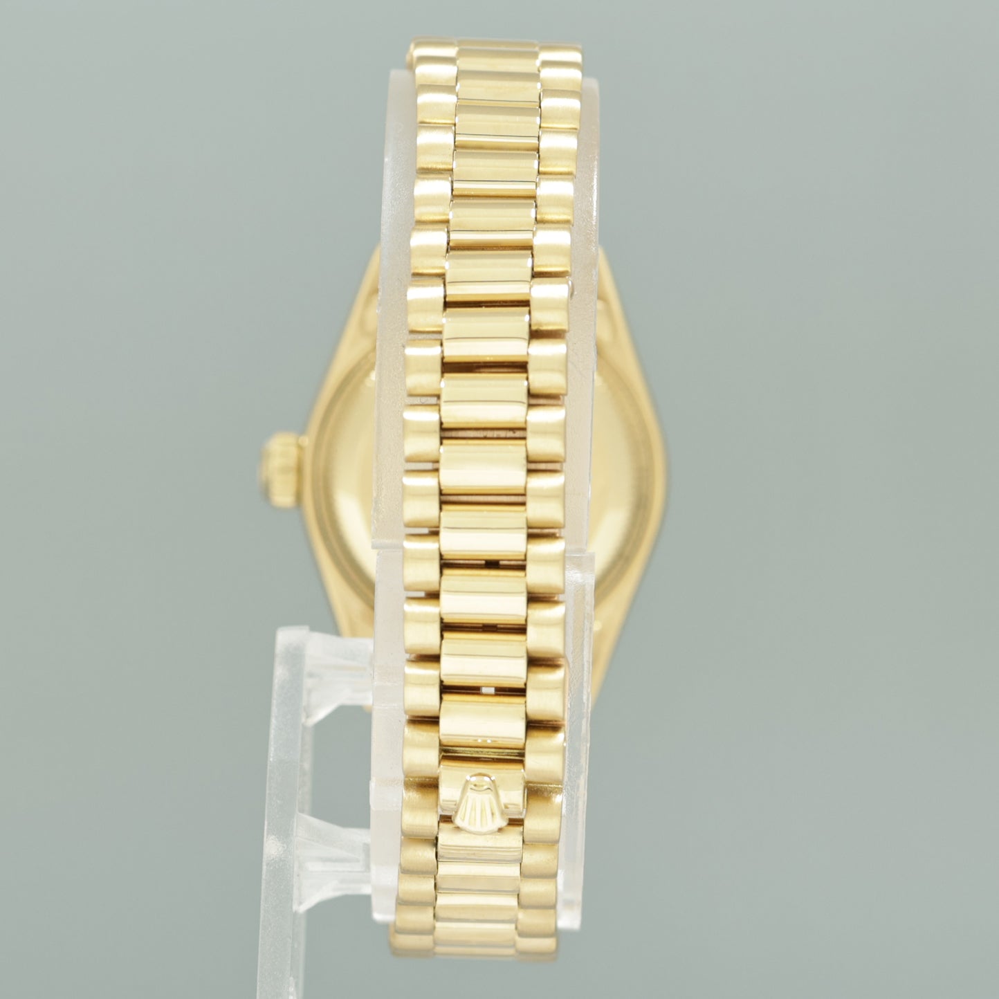 FACTORY DIAMOND Ladies Rolex President 26mm 69138 Yellow Gold Diamond Watch Box