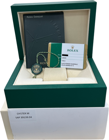 MINT PAPERS Rolex DateJust 41 Wimbledon 18K Gold Two-Tone Oyster 41mm 126333 BOX