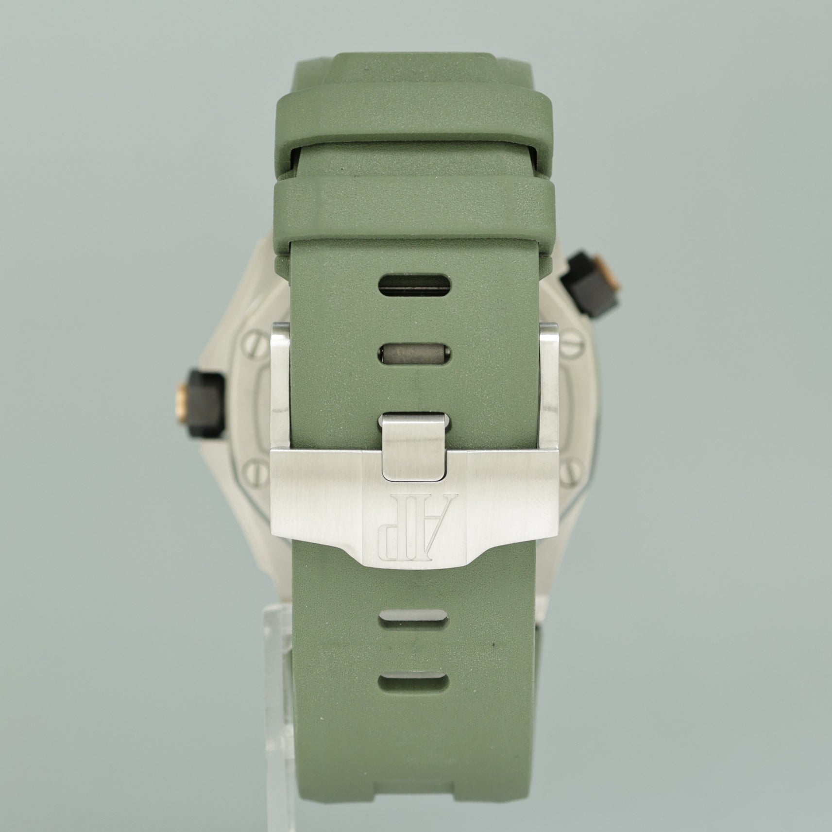 PAPERS MINT Audemars Piguet Royal Oak Offshore Diver Green Rubber 42mm 15720ST