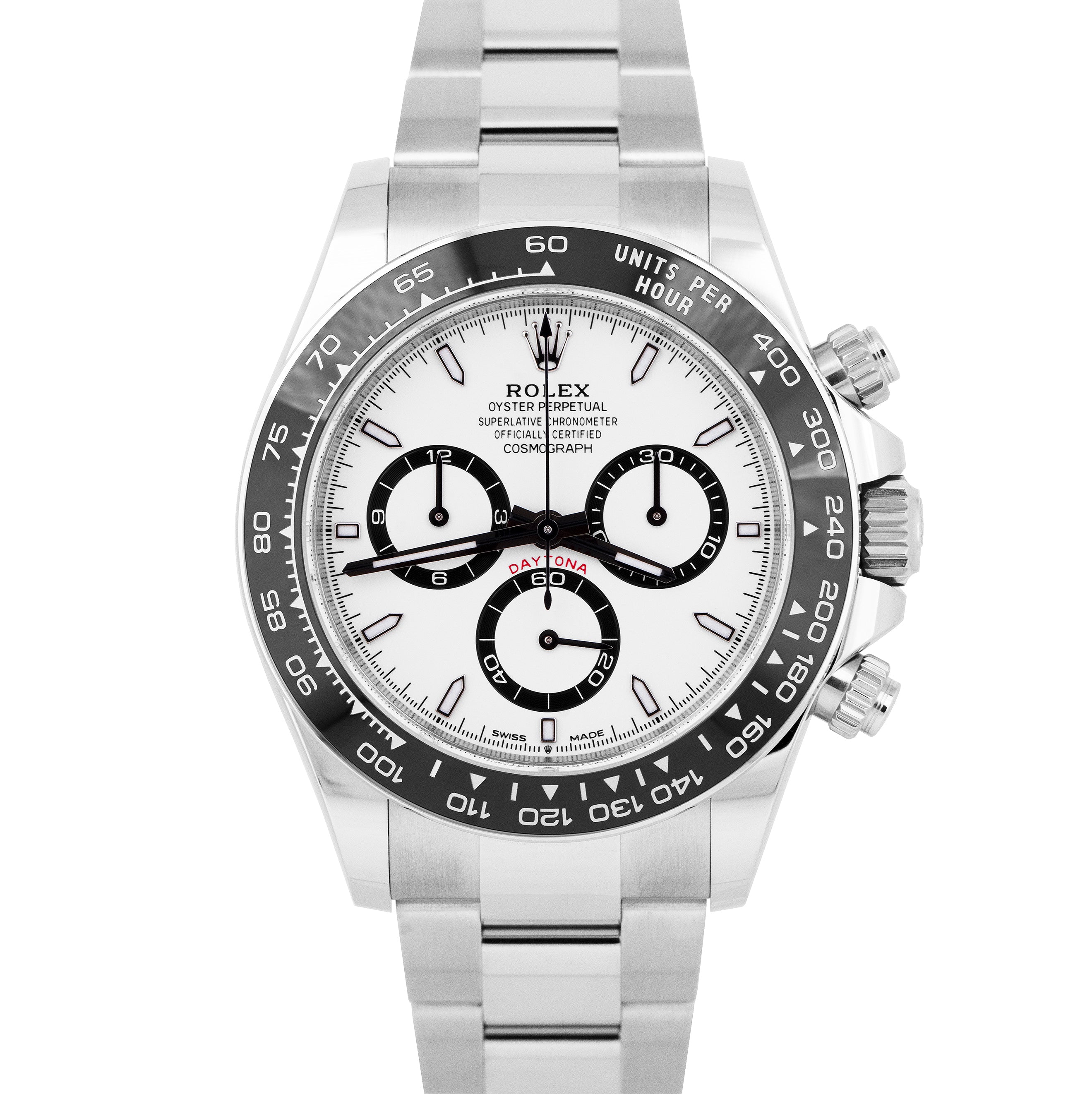 NEW APRIL 2024 Rolex Daytona Cosmograph White PANDA 40mm Watch 126500 LN BOX