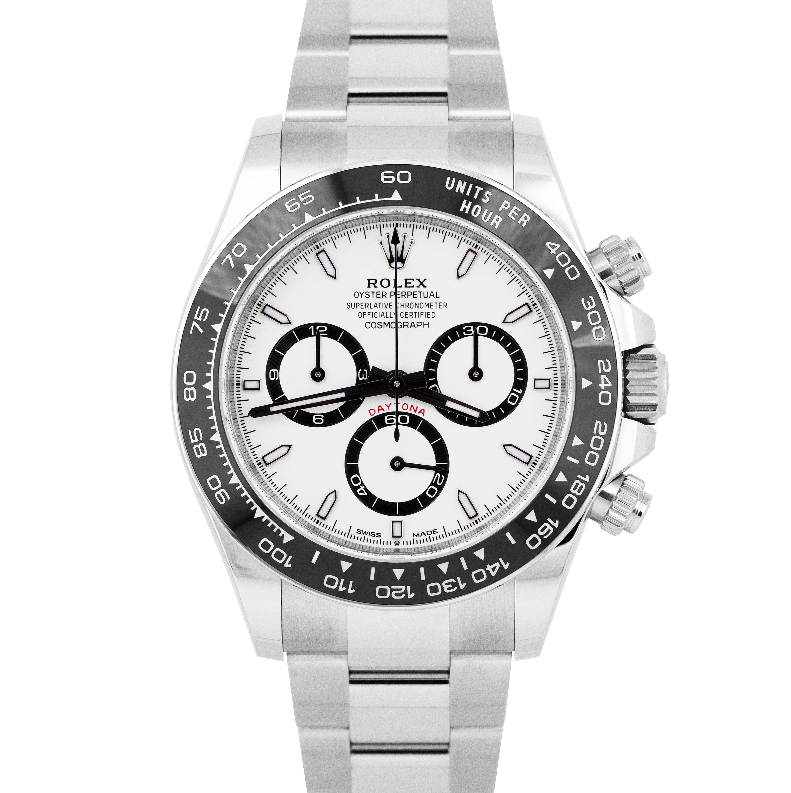 NEW MARCH 2024 Rolex Daytona Cosmograph White PANDA 40mm Watch 126500