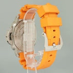 2023 NEW PAPERS Panerai PAM01226 Luminor Orange Submersible White Steel Watch