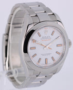 Rolex Milgauss Stainless Steel White Orange 40mm 116400 Watch