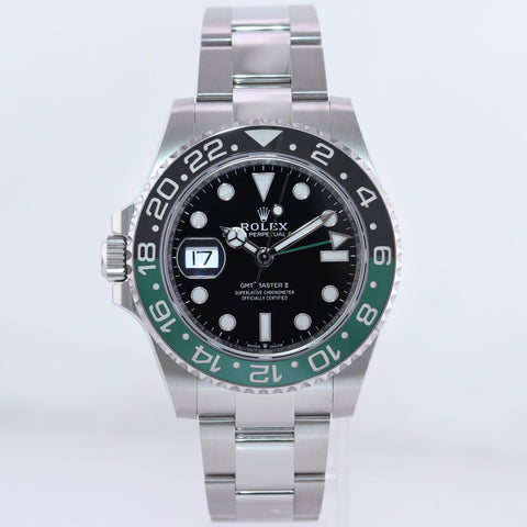 2023 PAPERS NEW Rolex GMT-Master II SPRITE Green Oyster Steel 126720 VTNR Watch