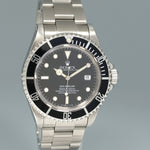 1991 Rolex Sea-Dweller Steel 16600 Black Dial Date 40mm Watch Box