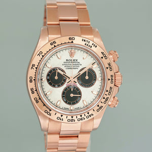 PAPERS MINT Rolex Daytona Cosmograph 18k Rose Gold Meteorite 116505 Watch