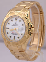 Rolex Yacht-Master 40 YM1 WHITE 18K Yellow Gold 40mm NO-HOLES Oyster 16628 Watch