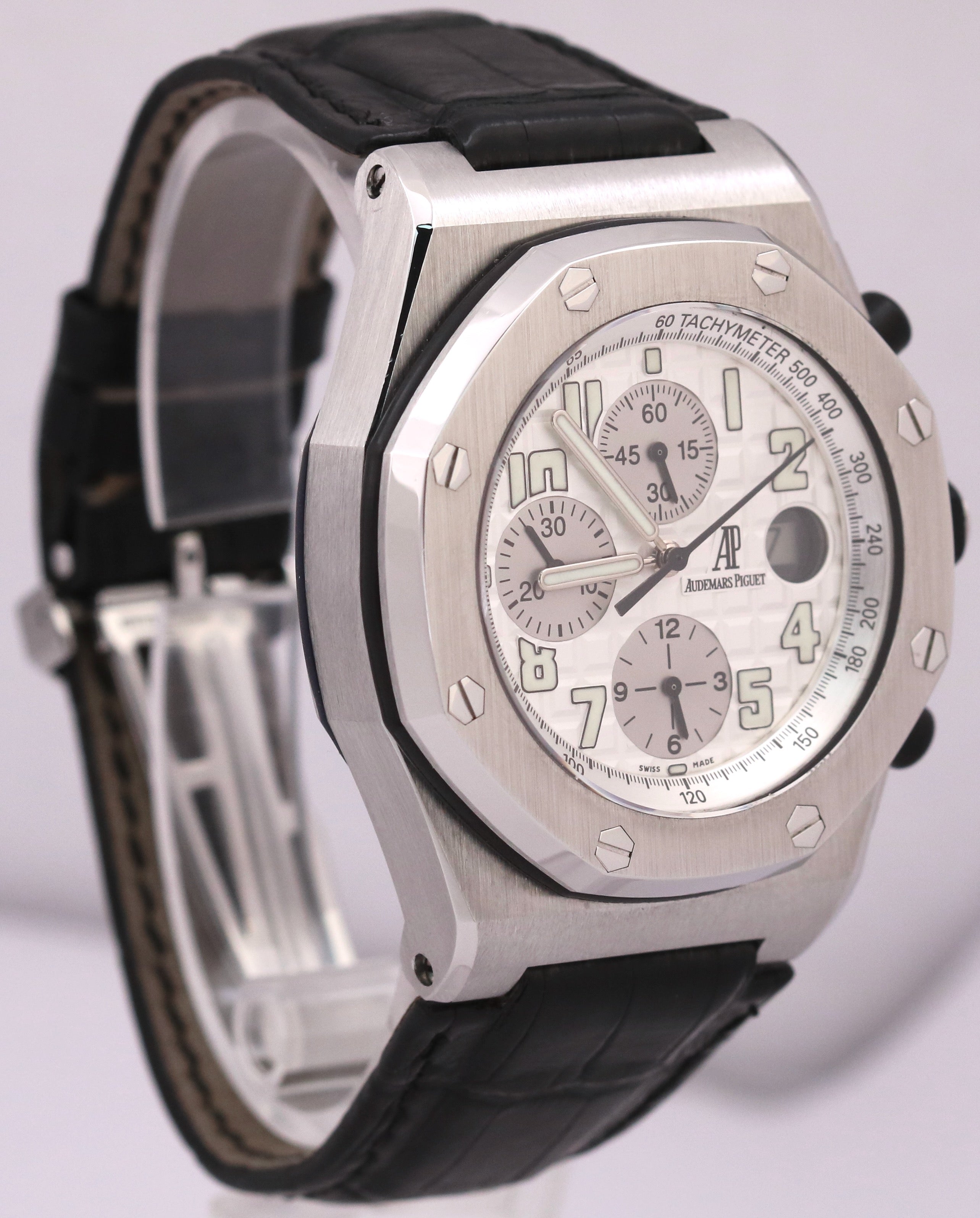 Audemars Piguet Royal Oak Offshore SILVER Stainless Steel 42mm 25770ST Watch