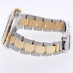 MINT Rolex Submariner 16613LB Gold Steel Two Tone Yellow Gold Sunburst Blue Dial Watch