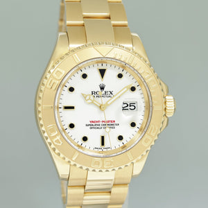 2005 MINT PAPERS Rolex Yacht-Master Yellow Gold 16628 White Sapphire Watch Box