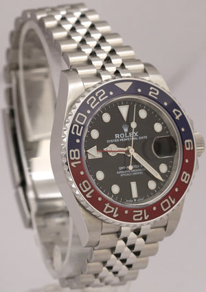 MINT 2024 PAPERS Rolex GMT-Master II 126710 BLRO 40mm PEPSI Red Blue JUBILEE BOX