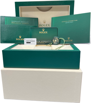 2020 NEW PAPERS Rolex DateJust 41 White Stainless Steel 41mm JUBILEE 126300 BOX