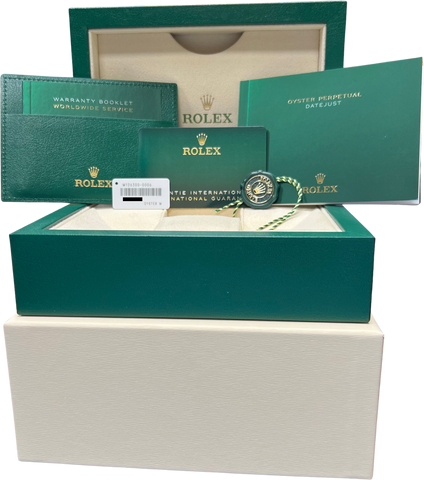 2020 NEW PAPERS Rolex DateJust 41 White Stainless Steel 41mm JUBILEE 126300 BOX