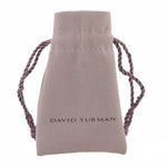 David Yurman 18k Yellow Gold 0.085ctw Diamond & Pearl Solari Hoop Drop Earrings