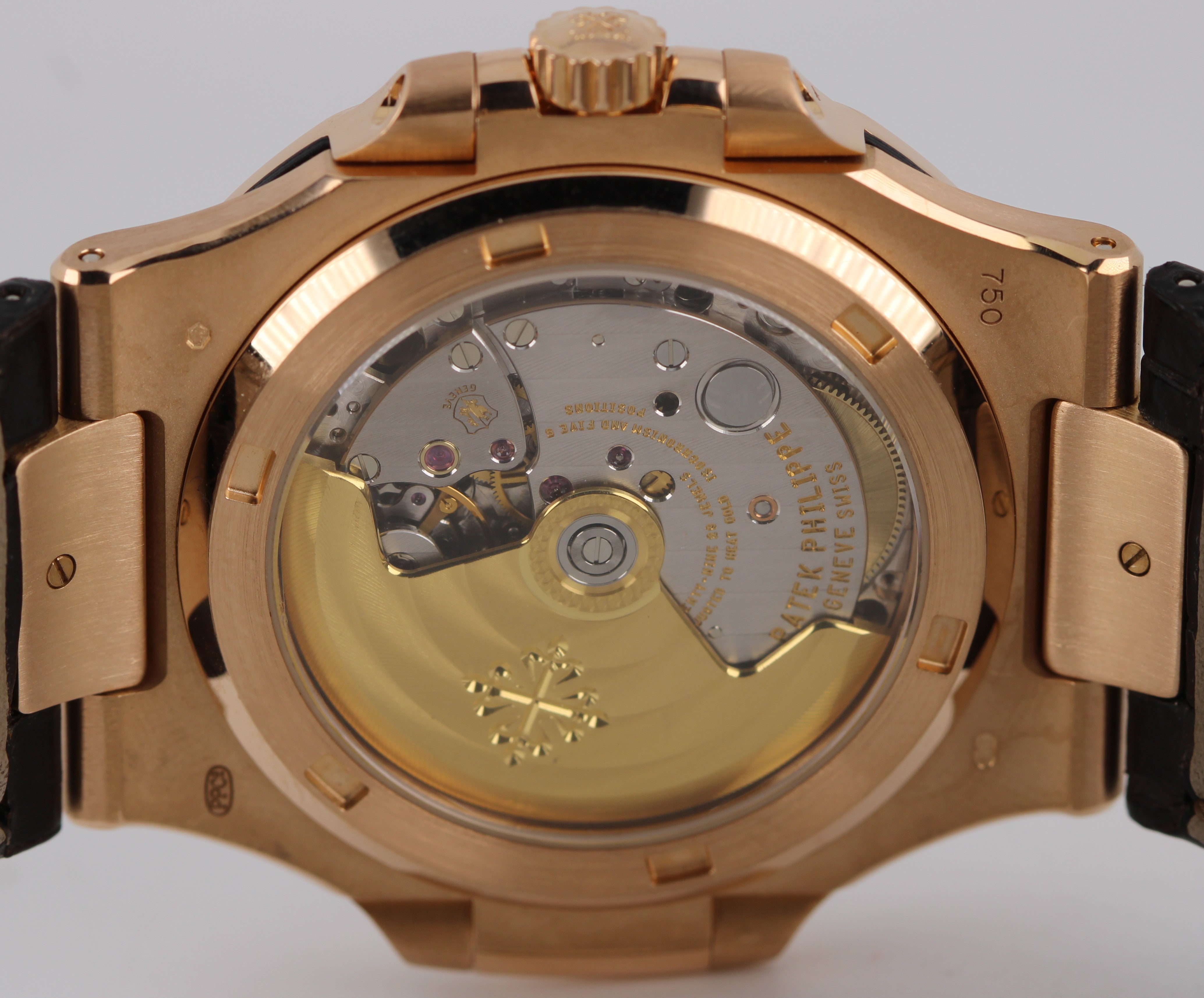 Patek Philippe Nautilus PAPERS 18k Rose Gold Gray 40mm 5711R-001 Watch BOX