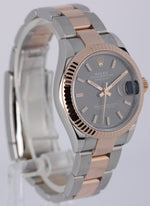 2022 Rolex DateJust 31mm Two-Tone 18k Rose Gold Steel Rhodium 278271 Watch BOX