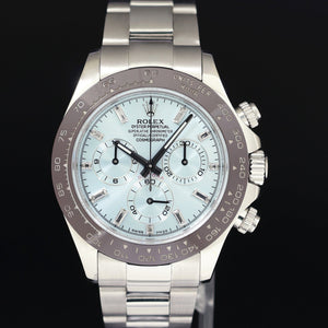 Rolex Daytona 116509 Glacier Blue Diamond White Gold Platona Ceramic 40mm Watch Box