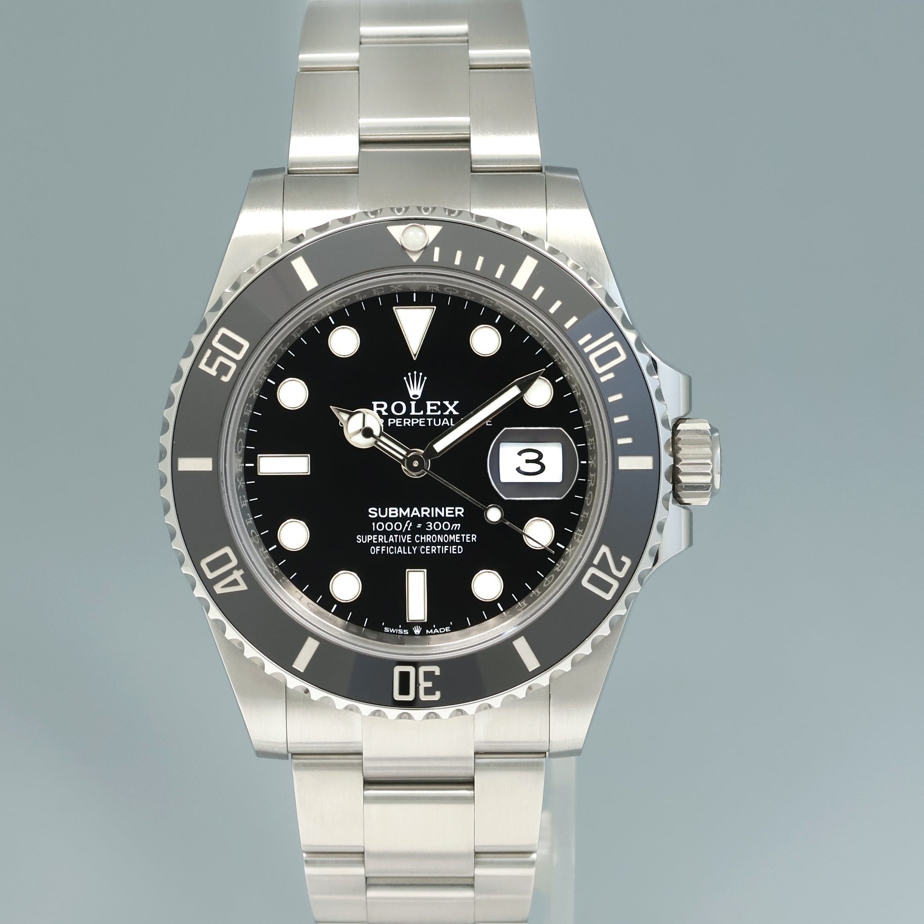 2020 NEW PAPERS Rolex Submariner 41mm Steel Black Ceramic 126610 Watch Box