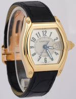 MINT Cartier Roadster 37mm 18K Yellow Gold Leather Automatic 2524 W62005V2 Watch