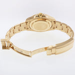 MINT Rolex Submariner Black Diamond Serti Dial Ceramic 116618LN 18k Yellow Gold Watch