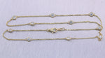 14k Yellow Gold 1.45ctw Diamonds By The Yard 18" Necklace