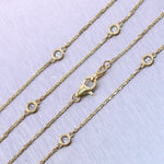 14k Yellow Gold 1.45ctw Diamonds By The Yard 18" Necklace