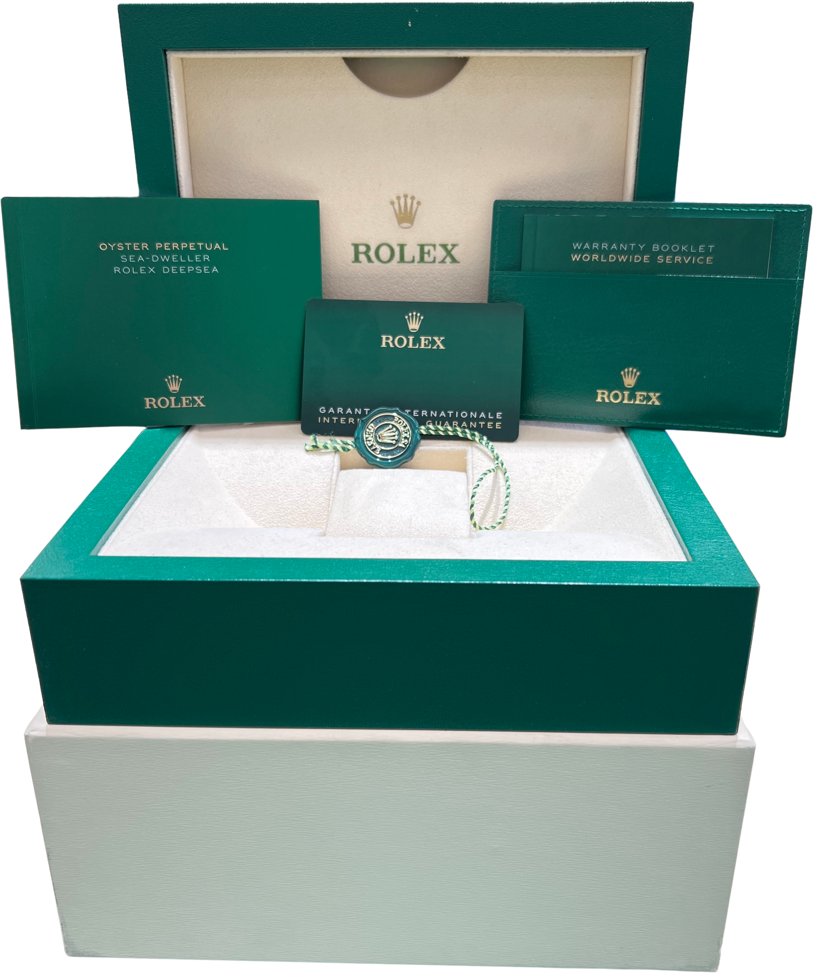 2022 NEW PAPERS Rolex Sea-Dweller Deepsea 126660 Black Stainless 44mm Watch BOX