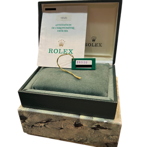 PAPERS Rolex Daytona Cosmograph BLACK Stainless Steel 40mm 16520 Watch BOX