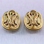 David Yurman 18k Yellow Gold Citrine Earrings