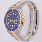 Rolex Submariner Date Ceramic BLUE Two-Tone 18K Yellow Gold 40mm 116613 LB