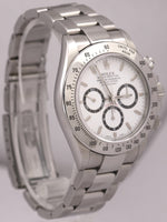 Rolex Daytona Cosmograph White ZENITH Stainless Steel A-SERIAL 40mm 16520 Watch