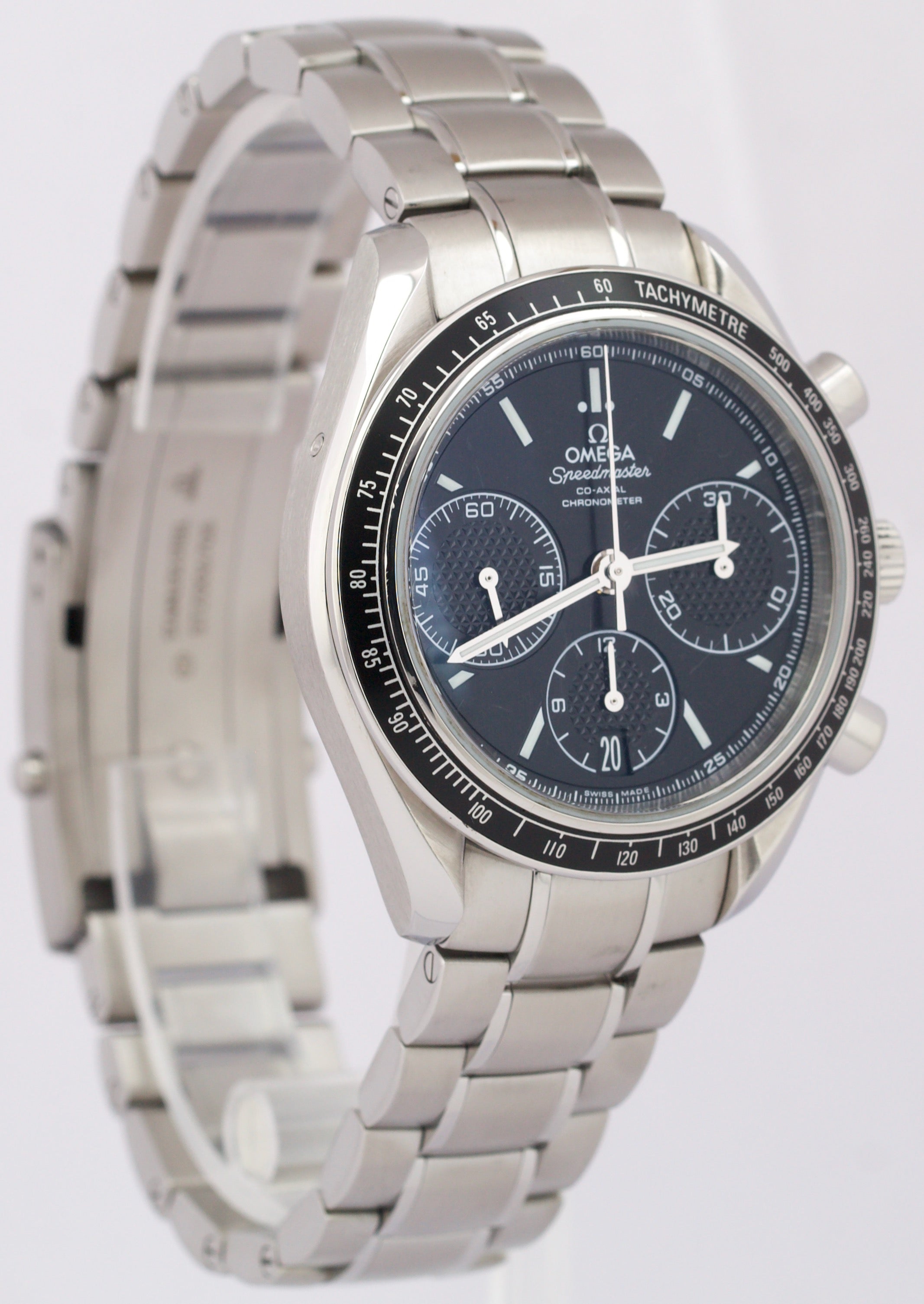 MINT Omega Speedmaster Racing Stainless Steel 40mm Watch 326.30.40.50.01.001 BOX