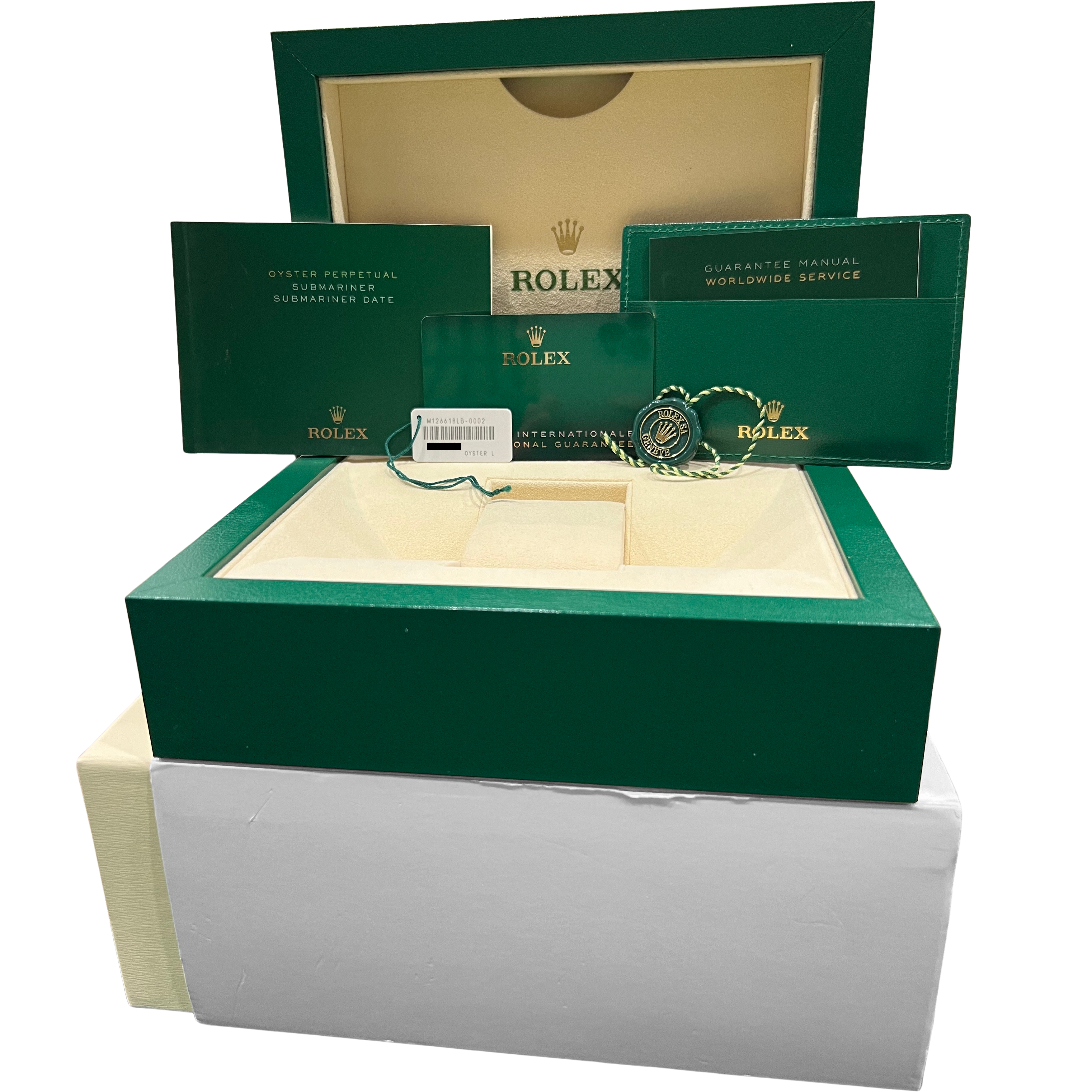 NEW PAPERS Rolex Submariner Date 41mm 18K Yellow Gold Blue Watch 126618 LB BOX