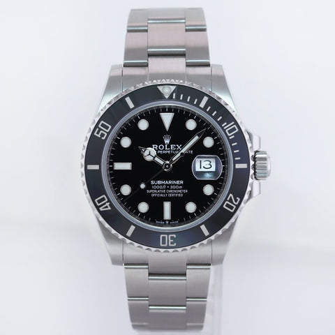 2023 NEW PAPERS Rolex Submariner 41mm Black Ceramic 126610 Watch Box