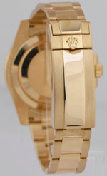 Rolex Submariner Date 40mm Ceramic 18K Yellow Gold Blue Dive Watch 116618 LB