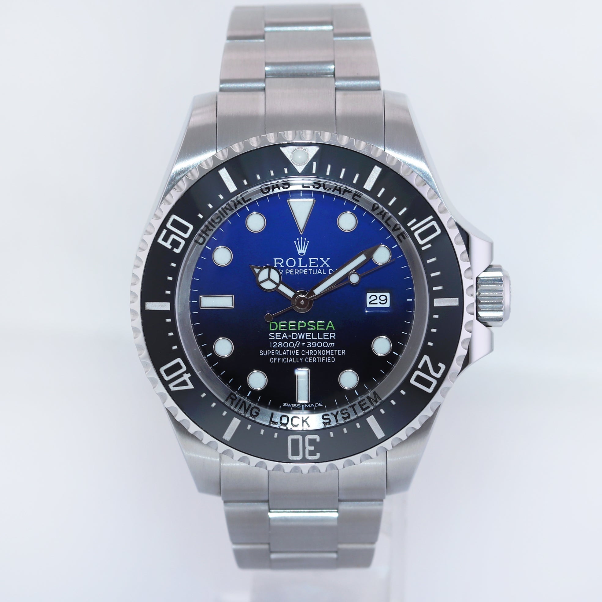 2016 MINT Rolex Sea-Dweller Deepsea Steel James Cameron 44mm Blue 116660 Watch