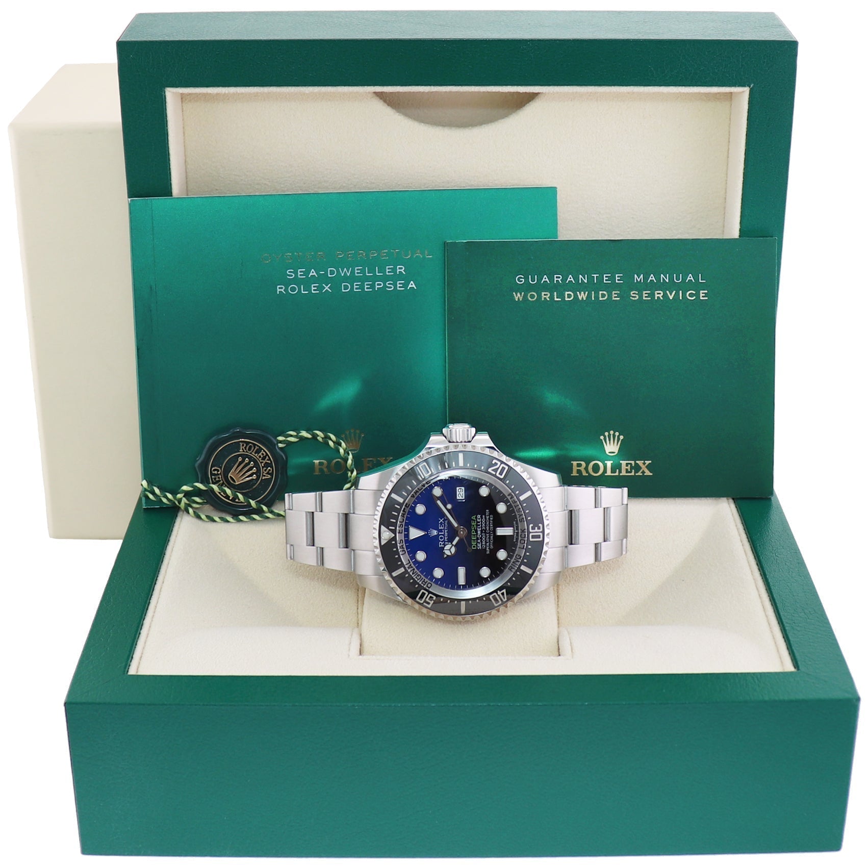 2016 MINT Rolex Sea-Dweller Deepsea Steel James Cameron 44mm Blue 116660 Watch