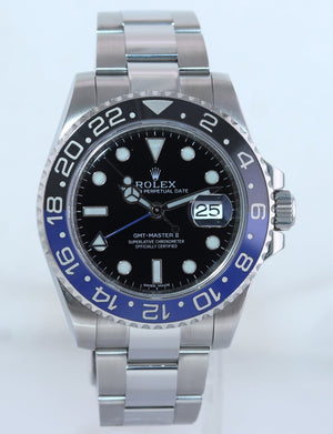 MINT 2015 PAPERS Rolex GMT Master II 116710 BLNR Steel Ceramic Batman Blue Watch