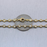 18k Yellow Gold 3.75ctw Diamonds By The Yard 16" Necklace