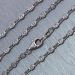 18k White Gold 2.01ctw Diamonds By The Yard 18" Necklace