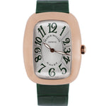 Franck Muller Galet 18k Gold Silver Green 34mm Quartz 3002MQZVVR Leather Watch