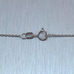 14k White Gold 0.64ct Marquise Cut Diamond Solitaire Pendant 18" Necklace