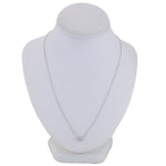 14k White Gold 0.64ct Marquise Cut Diamond Solitaire Pendant 18" Necklace