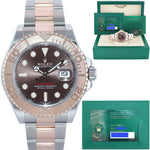 2024 NEW PAPERS Rolex Yacht-Master 126621 Chocolate Everose Gold Two Tone Watch Box