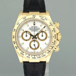 2008 MINT Rolex Daytona Cosmograph Champagne 116518 Yellow Gold Rubber Watch