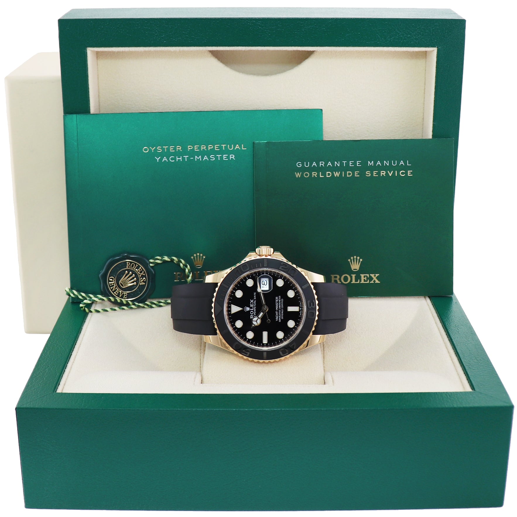 2023 NEW Rolex Yacht-Master 226658 Yellow Gold 42mm Oysterflex Watch Box