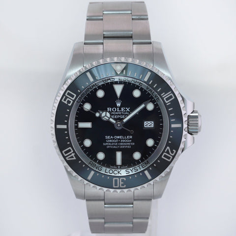 MINT 2022 Rolex Sea-Dweller Deepsea Black 126660 44mm Steel Watch Box