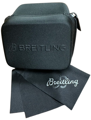 MINT Breitling Avenger 69 Rattrapante 44mm Steel Black Quartz Watch A69360 BOX