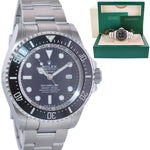 MINT 2022 Rolex Sea-Dweller Deepsea Black 126660 44mm Steel Watch Box