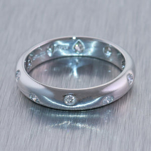 Tiffany & Co. Platinum Etoile Diamond Band Ring